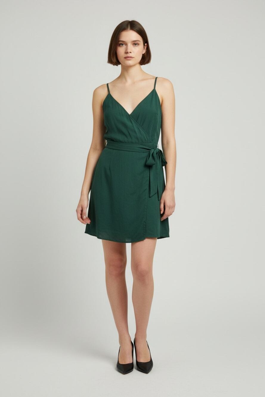 Rory Beca Cocktail Dress S 100% Silk Anthroplogie Holiday Green Emerald Party